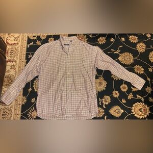 BURBERRY London Men's Cotton Striped Long Sleeve Button Shirt Size L